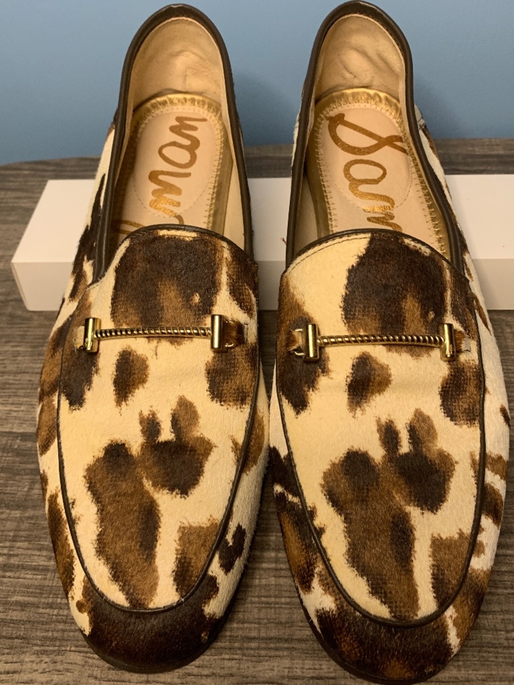 Sam Edelman Loraine Loafers, horse hair animal print